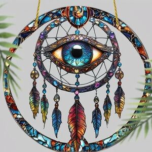 Colorful Stained Glass Dreamcatcher